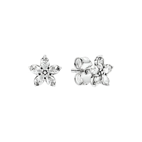 Sterling Silver Starfish Stud Earrings Sparkling Crystals - Sterling silver starfish stud earbands with sparkling crystals, featuband a delicate.
