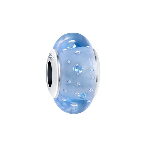 Opalescent Ocean Blue Charm Dark - Opalescent Ocean Blue Charm