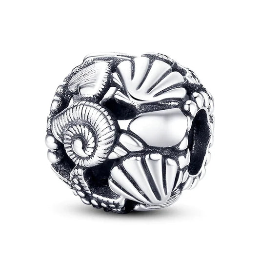 Openwork Starfish, Shells & Hearts Charm