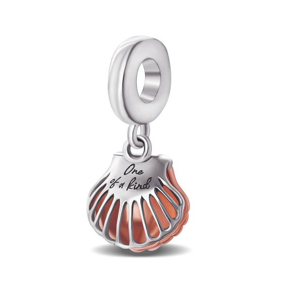 One of a Kind Shell Charm - One of a Kind shell charm in rose gold and silver