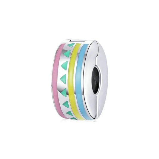 Pastel Geometry Clip Charm