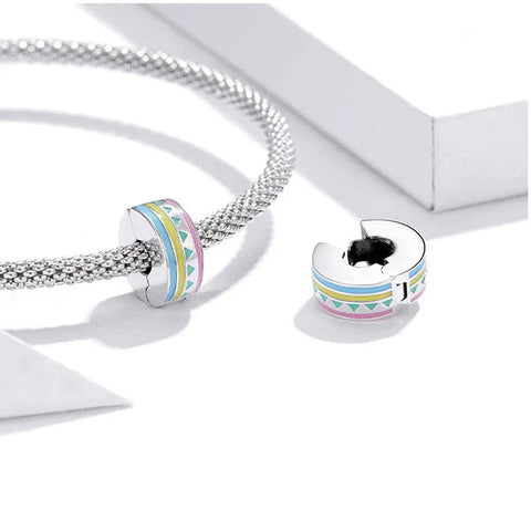 Pastel Geometry Clip Charm - Pastel Geometry Clip Charm
