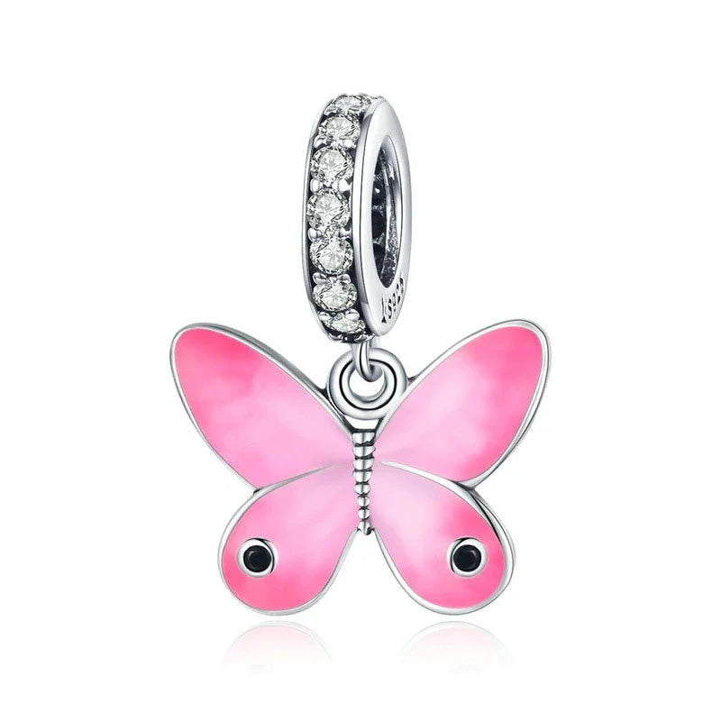 Pink Radiance Butterfly Charm