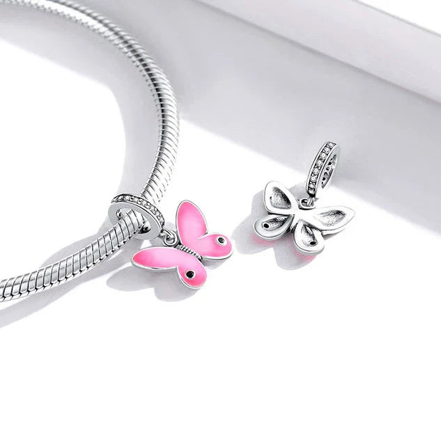 Pink Radiance Butterfly pandora Charm