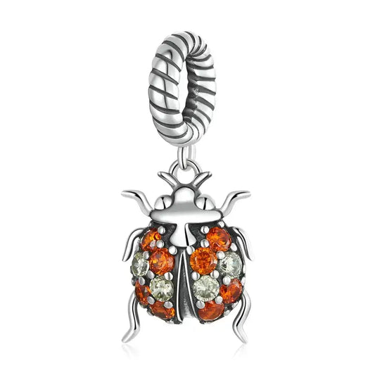 Radiant Ladybug Silver Pandora Charm