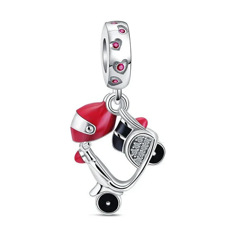 Red And Black Scooter Charm