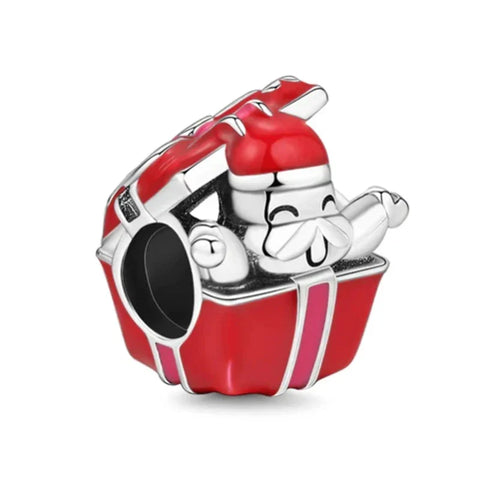 Pandora Red Santa Hat Charm Bow It Accent