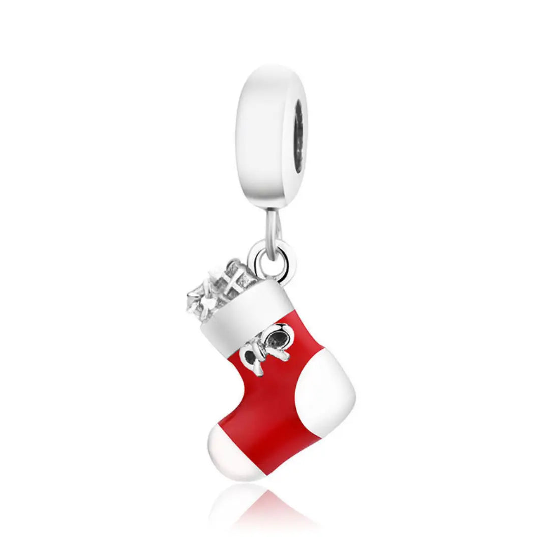 Red Christmas Stocking Dangle Charm