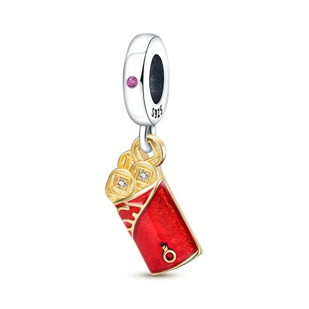 Red Envelope Dangle Charm