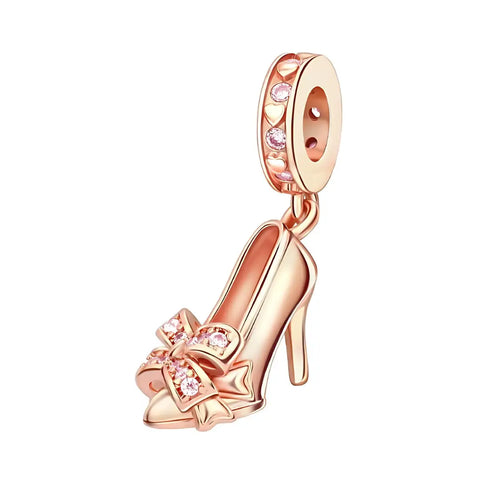 Rose Gold Heel Dangle Charm - Rose Gold Heel Dangle Charm
