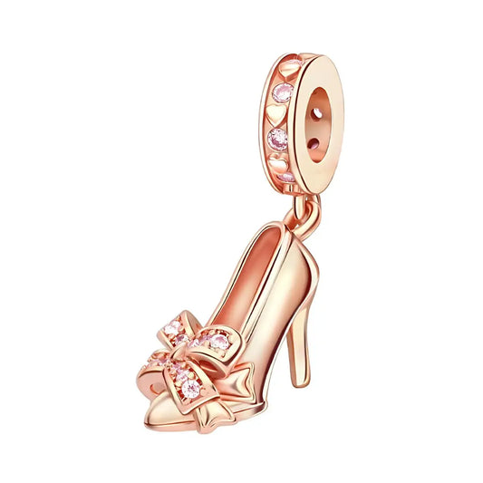 Rose Gold Heel Dangle Charm