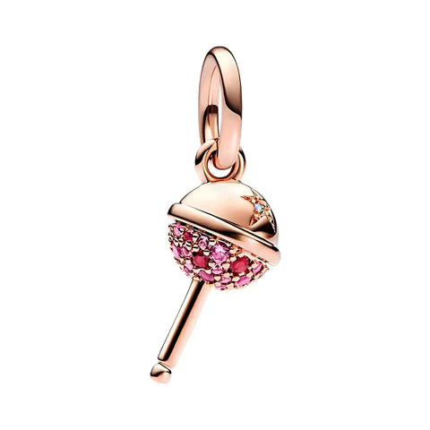 Rose Gold Lolli Pop Dangle Charm - Rose Gold Lolli Pop Dangle Charm