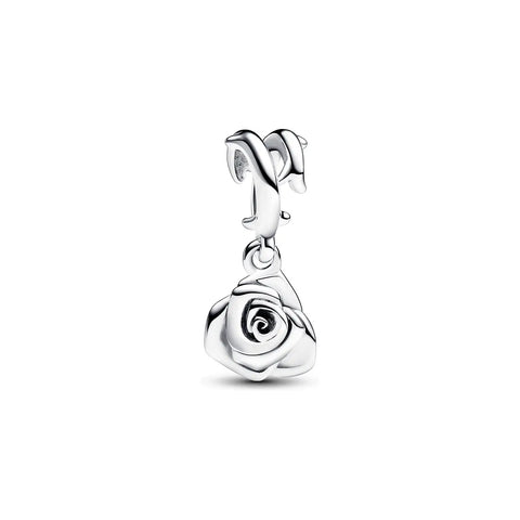 Rose in Bloom Dangle Charm - Rose in Bloom Dangle Charm