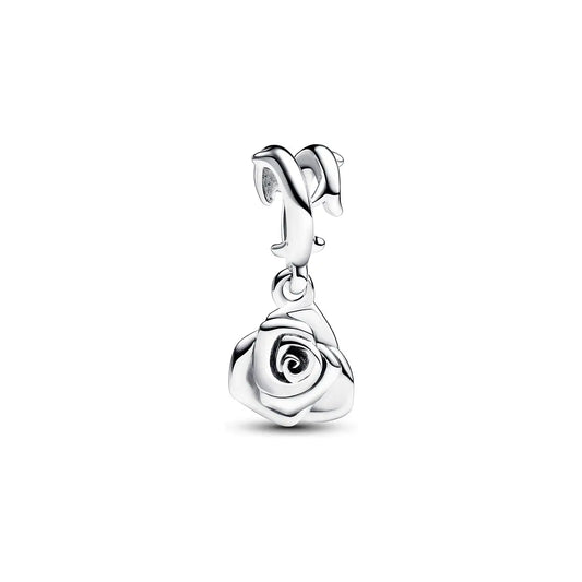 Rose in Bloom Dangle Charm