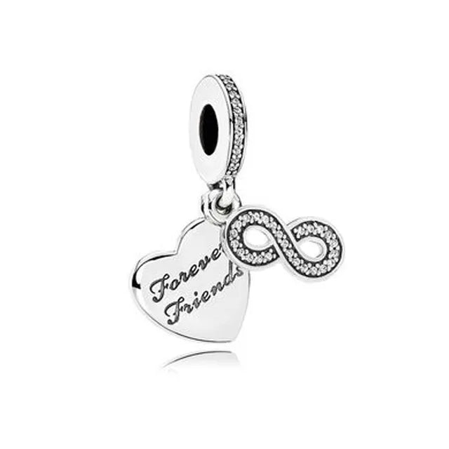 Forever Friends heart Charm