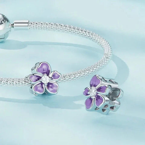 purple flower pandora