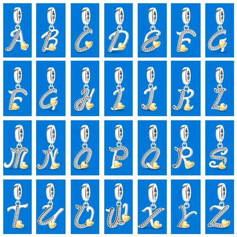 Italic Letter S Charm - Italic Letter S Charm