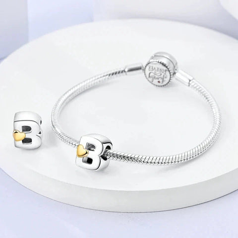 Gold Letter B Charm - Gold Letter B Charm