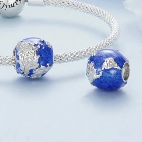 Earth Charm - Fits pandora Bracelet