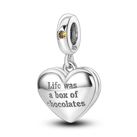 Sterling Silver "Life Was a Box of Chocolates" Charm