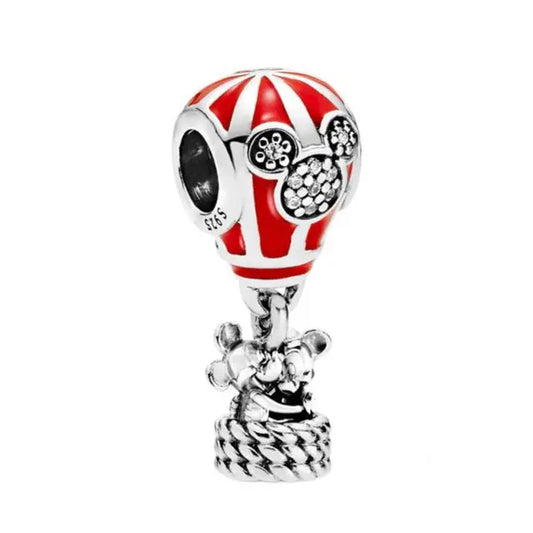 Hot Air Balloon Mickey Charm with Red Enamel Details