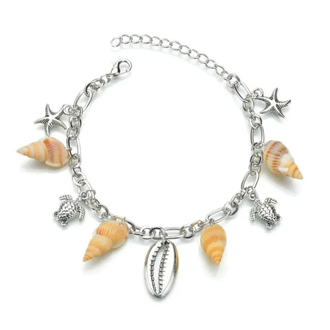 Yellow Bracelet Shells Sea Shells Anklets - Yellow Bracelet With Shells And Sea Shells Anklets for cooking and baking