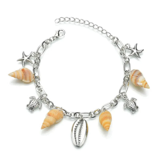 Yellow Bracelet With Shells And Sea Shells Anklets for cooking and baking