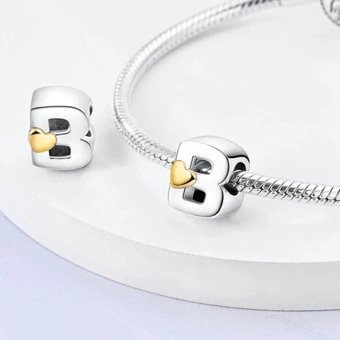 Gold Letter B Charm