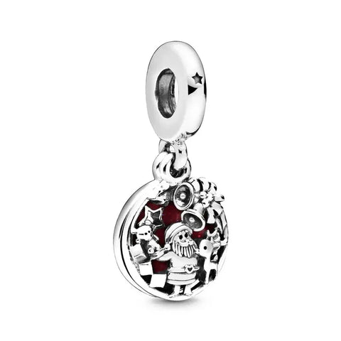 Silver Alice Wonderland Charm Red Enamel Sterling Black - Pandora Silver Alice Wonderland Charm Red Enamel Sterling Black Accent
