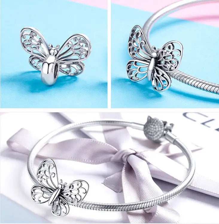 Silver Butterfly Charm