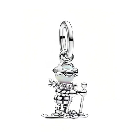 Pandora Silver Charm Snowboarder It