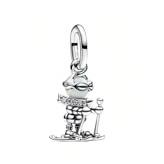 Pandora Silver Charm Snowboarder It
