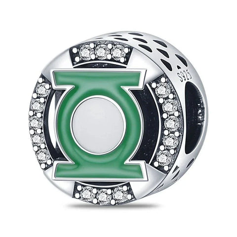Silver Green Lantern Charm Diamonds - Pandora Silver Green Lantern Charm Diamonds Accent