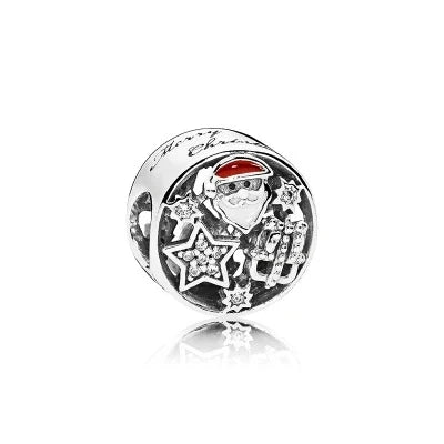 Silver Pandora Christmas Charm Red - Pandora Silver Pandora Christmas Charm Red Accent