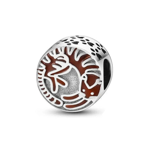 Silver Red Bead Animal Design Charm - Pandora Silver Red Bead Animal Design Charm Accent