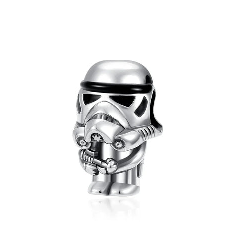 Silver Star Wars Stormtrooper Charm - Compatible with Pandora Bracelets
