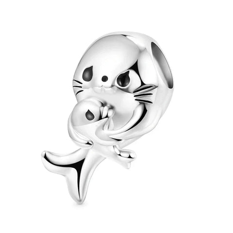 Silver With Baby Seal Charm