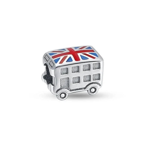 Silver With British Flag Charm - Silver With British Flag Charm