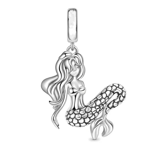 Silver With Mermaid Charm
