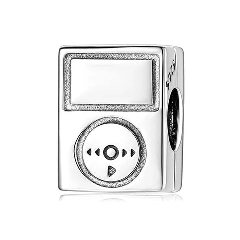 Silver Mp Player Charm - Silver Mp Player Charm