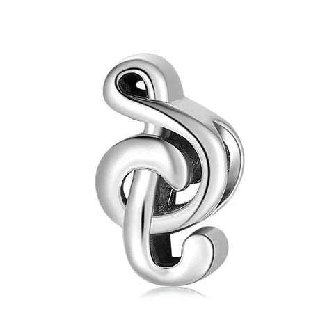 Silver Musical Note Charm - Silver Musical Note Charm