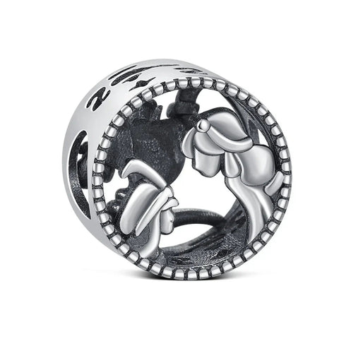 Silver With Picture Of Baby Jesus Charm - Silver With Picture Of Baby Jesus Charm