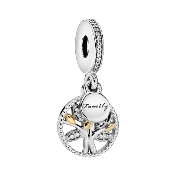 Sparkling Family Tree Dangle Charm - Sparkling Family Tree Dangle Charm