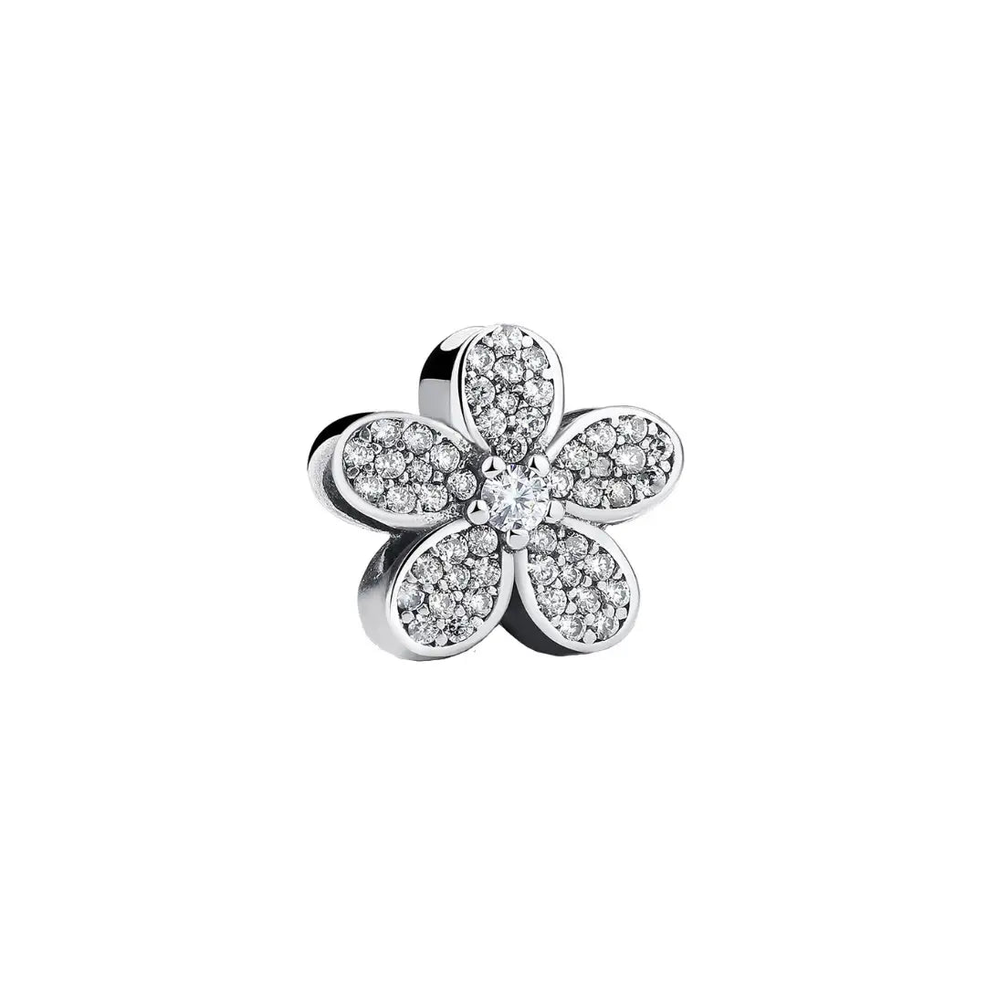 Sparkling Flower Pave Charm