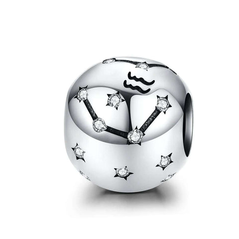 Sterling Silver Aquarius Constellation Charm Bracelets - Sterling Silver Aquarius Constellation Charm Bracelets