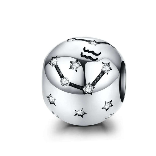 Sterling Silver Aquarius Constellation Charm Bracelets