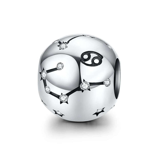 Sterling Silver Cancer Constellation Charm Bracelets
