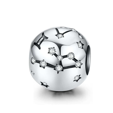Sterling Silver Gemini Constellation Charm Bracelets