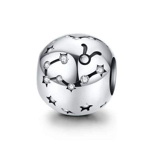 Sterling Silver Taurus Constellation Charm Bracelets - Sterling Silver Taurus Constellation Charm Bracelets