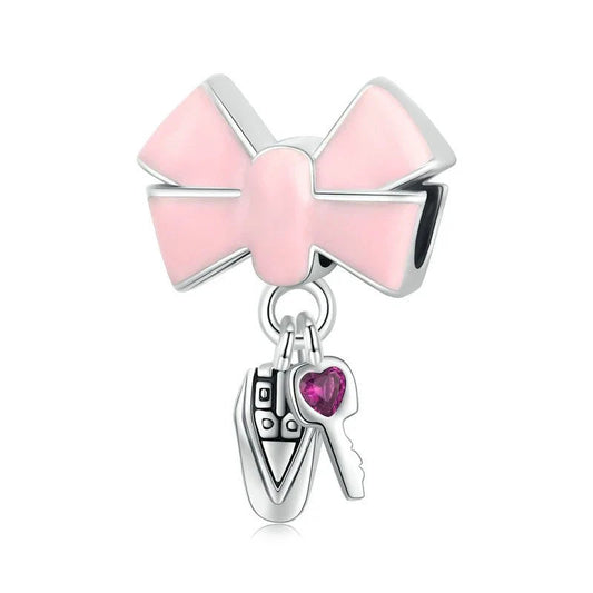 Sweetheart Bow Key Charm